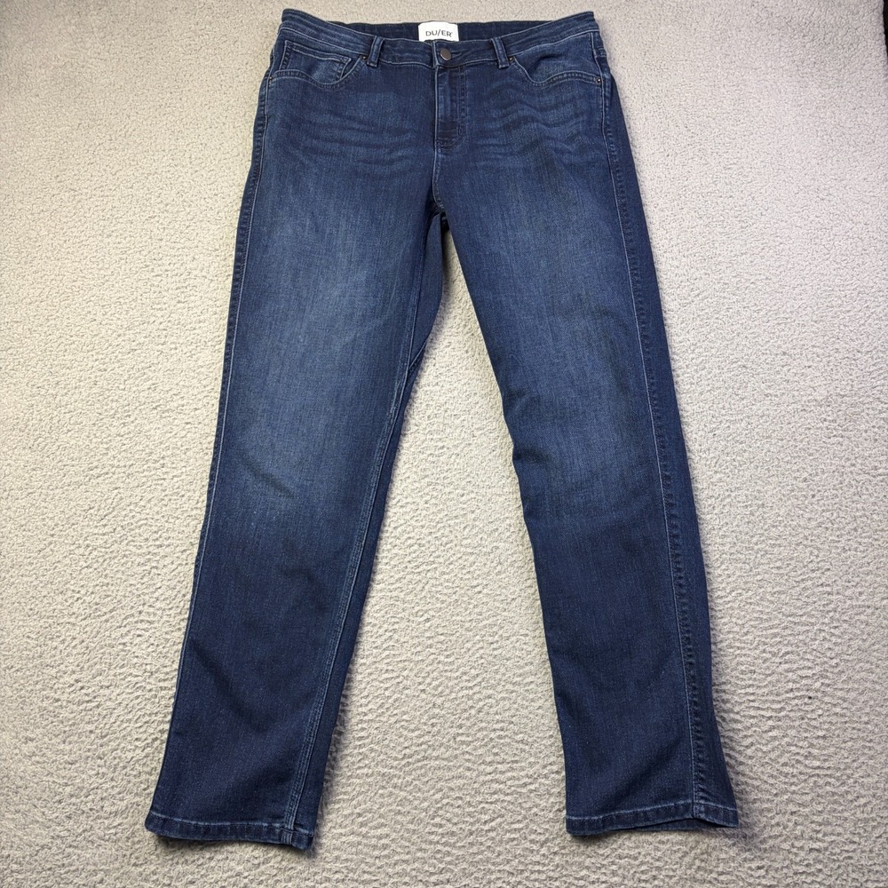 DUER Jeans Women's 31x30  Blue Performance Relaxed Fit Girlfriend Denim